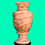 Ваза напольная КЛАССИК 1 из Саянского мрамора на подставке